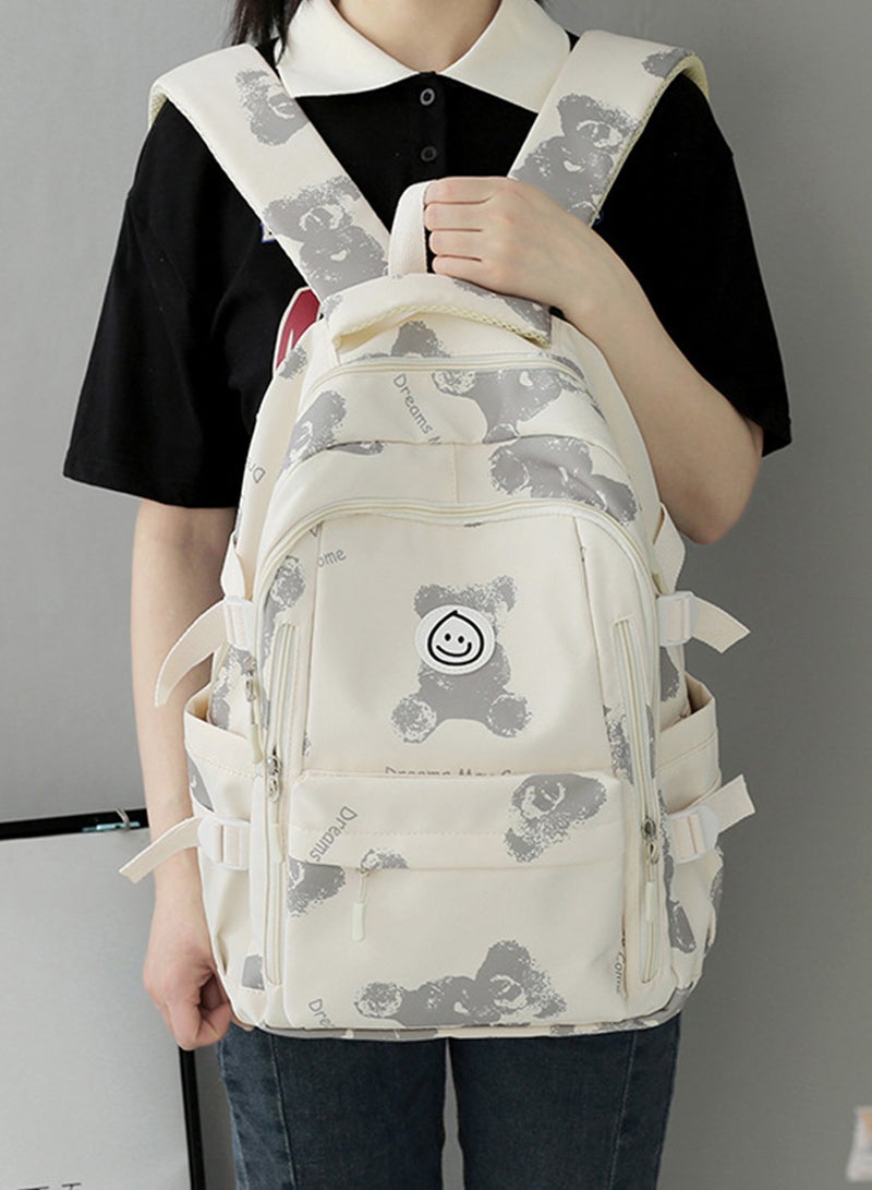 شاربدو حقيبة ظهر خفيفة الوزن مقاومة للماء للأولاد والبنات، حقيبة ظهر يومية غير رسمية لطلاب الجامعات، حقيبة ظهر للسفر، حقيبة ظهر للكمبيوتر المحمول - Image 3