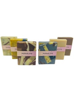 G.B.S All Natural Vegan Unscented Cold Pressed Hand and Body Soap for Sensitive Skin - Coconut Oil Nourishing and Gentle (Pack of 6)  - Image 1