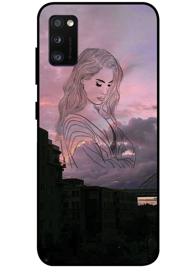 EYE CATCH Protective Case Cover For Samsung Galaxy A41 Smart Series Printed Protective Case Cover for Samsung A41 Sad Girl - Image 1