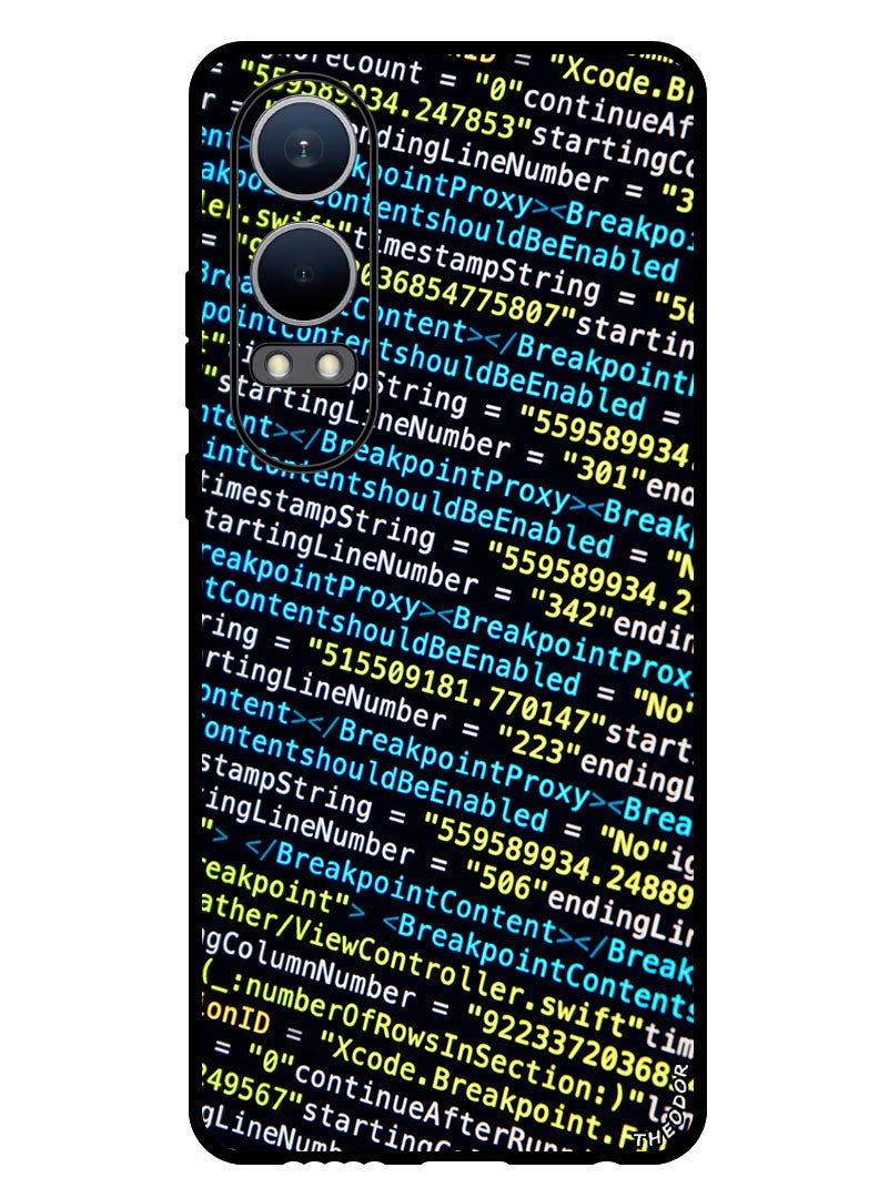 Theodor Protective Case Anti Scratch Shock Proof Bumper Cover For OnePlus Nord CE4 Lite code_symbols_programming - Image 1