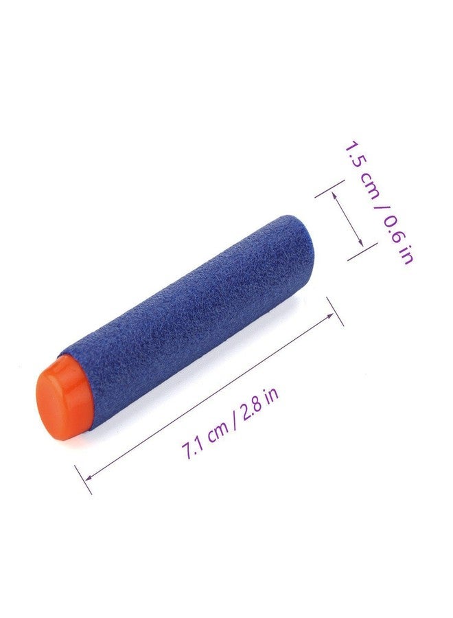 HOUSE HATCH Plastic Foam Toy Bullet Dart Bullets for Nerf N-Strike Elite Guns, Blue (100) - Image 3