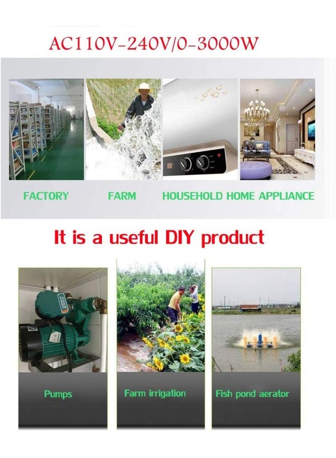 donjon VONVOFF Wireless Remote Switch, AC110V/120V/240V/ Relay RF Remote Control Light Switches for Pump Security Systems with 328 ft Long Range - Image 5