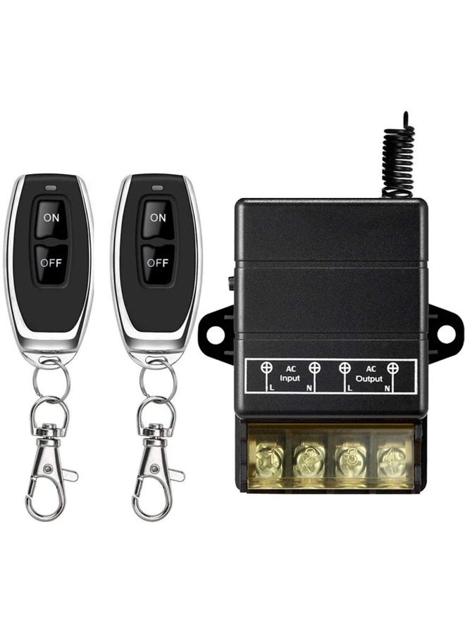 donjon VONVOFF Wireless Remote Switch, AC110V/120V/240V/ Relay RF Remote Control Light Switches for Pump Security Systems with 328 ft Long Range - Image 1