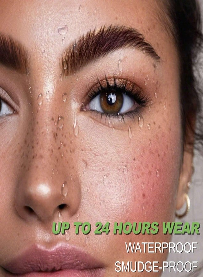 درمود قلم تحديد الحواجب بتقنية الميكروبليدينغ، أقلام حواجب مقاومة للماء للنساء، قلم تحديد حواجب طبيعي يشبه الشعر، قلم دقيق رفيع برأس رباعي الشعب لملء الحواجب السائلة، يدوم طويلاً ومقاوم للتلطخ، بني داكن - Image 4