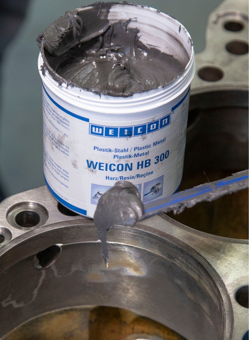 Weicon Hb 300 Epoxy Resin Plastic Steel, 1 Kg, Bonding To Castings & Metal Parts - Image 2