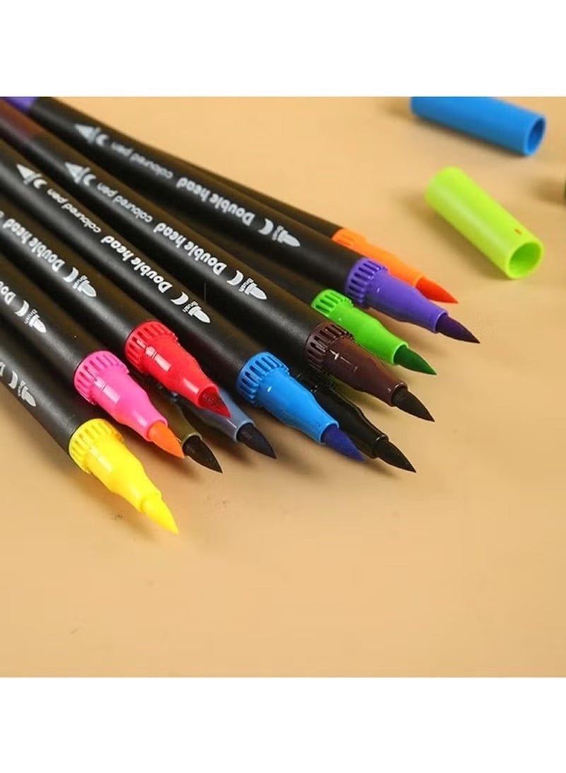 Huitich 60 Colors Black Body Watercolor Pen Set - Image 3
