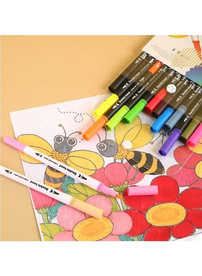 Huitich 60 Colors Black Body Watercolor Pen Set - Image 2