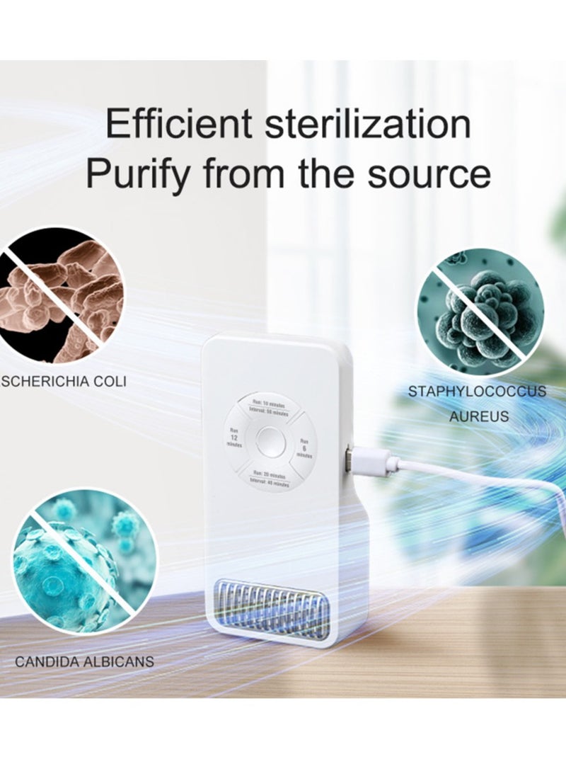 Portable Fridge Deodorizer, Reusable Odor Eliminator, Usb Plug-in Refrigerator Deodorizer, Smell Removal For Refrigerator, Closet, And Car