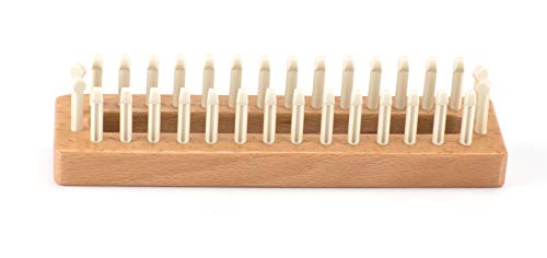 Authentic Knitting Board Knitting Reference Guide/Tool Kit, with 32 peg wood loom - Image 2