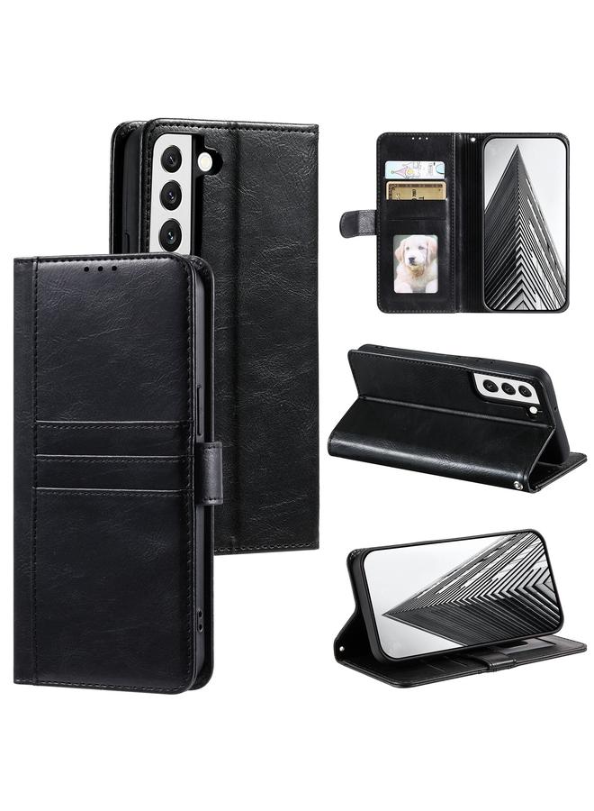 اس-توب جراب لهاتف Samsung Galaxy S22+ 5G، جراب جلدي بسيط بمحفظة بسعة 6 بطاقات - Image 1