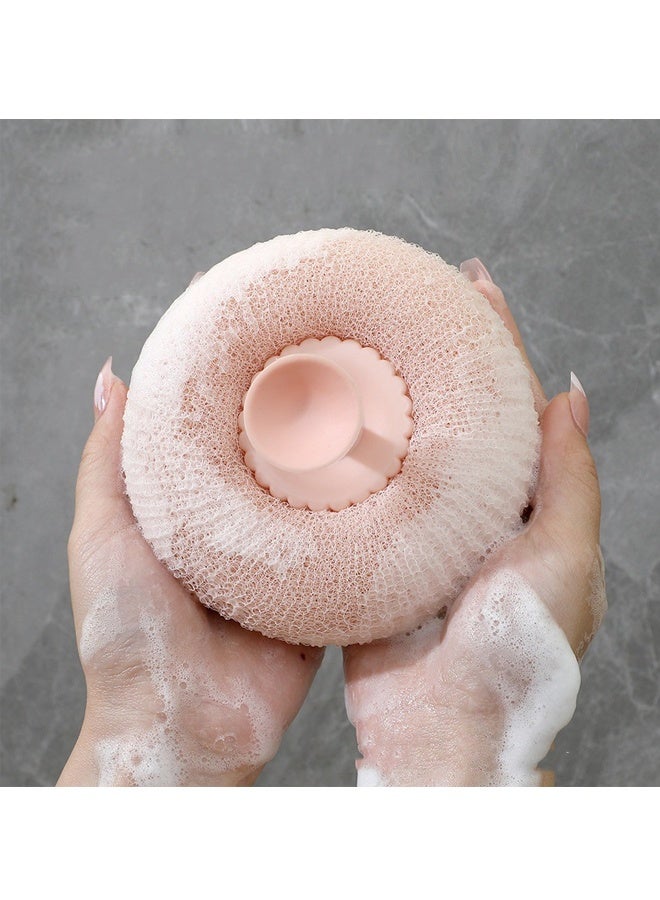 HOMESTAR 4 PCS Soft Sunflower Suction Cup Bath Ball, 2-in-1 Sunflower Ball Exfoliating Bath Sponge Cleaning Brush, Mesh Shower Body Sponge Accessories for Women, Men Shower - Image 5