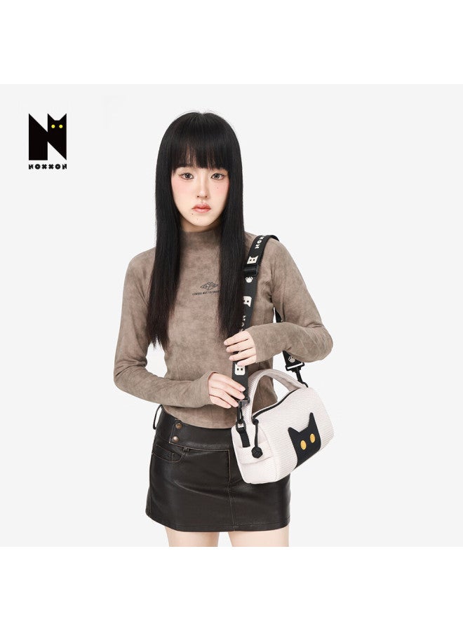 Noxxon Black Single Shoulder Bag Unique Commuter Underarm Casual Lightweight Crossbody Premium Luxury Niche - Image 2