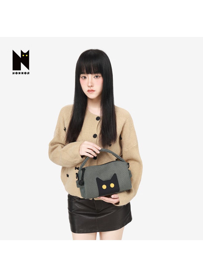 Noxxon Black Single Shoulder Bag Unique Commuter Underarm Casual Lightweight Crossbody Premium Luxury Niche - Image 1