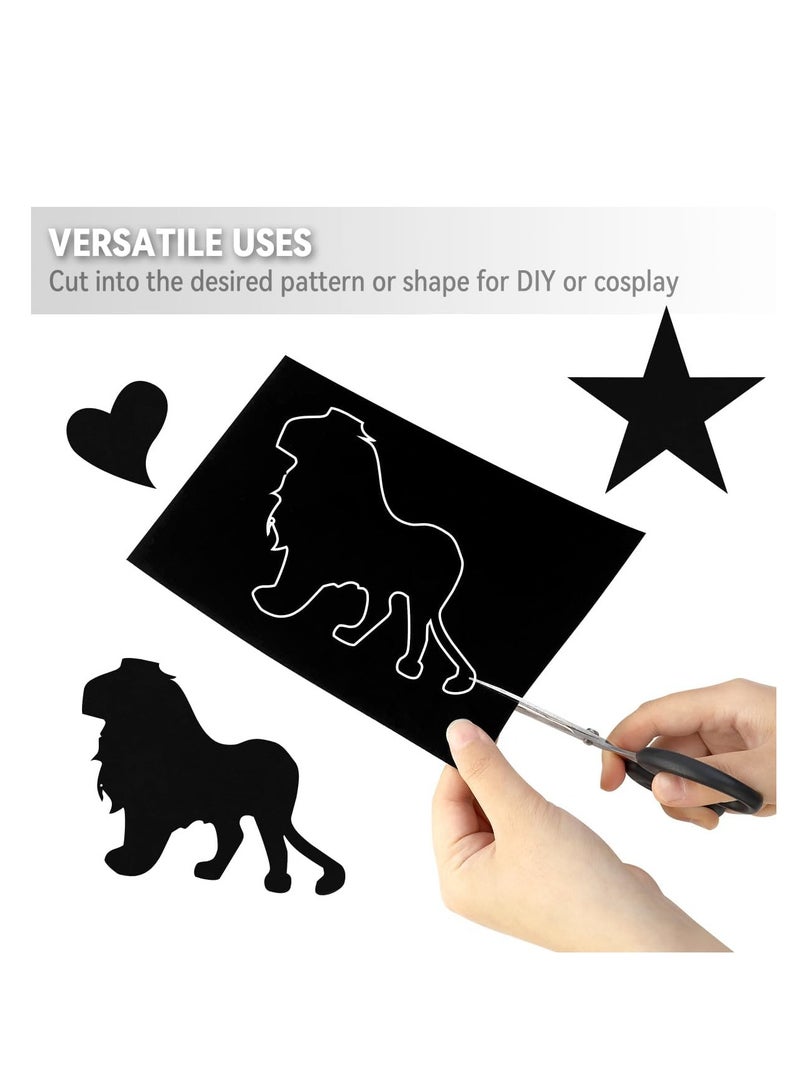 Generic 10 Pieces of Black Self-Adhesive Felt Paper, 8.3“ x 11.7” Velvet Flocked Liner, Felt Wallpaper for Jewelry Drawer Craft Box Felt Liner for Arts and Crafts  - Image 4