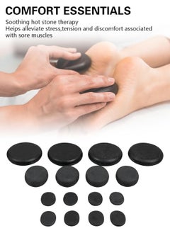 Meishida 16 Hot Stones for Massage with Warmer, Hot Stones Massage Set with Warmer Kit Basalt Hot Rocks Massage Stone  - Image 3