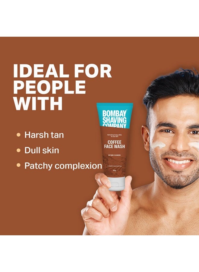 BOMBAY SHAVING COMPANY - Bombay Shaving Co Coffee Face Wash For Men & Women - Deep-Cleanses, De-Tans & Blackhead Removal | Made In India - Image 1