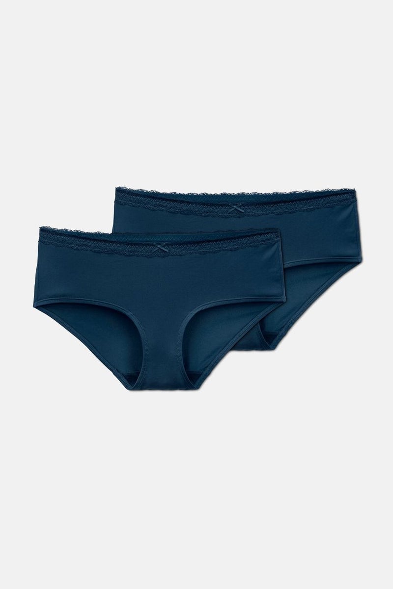 Tchibo Women 2 Pcs Plain Panties, Navy - Image 4