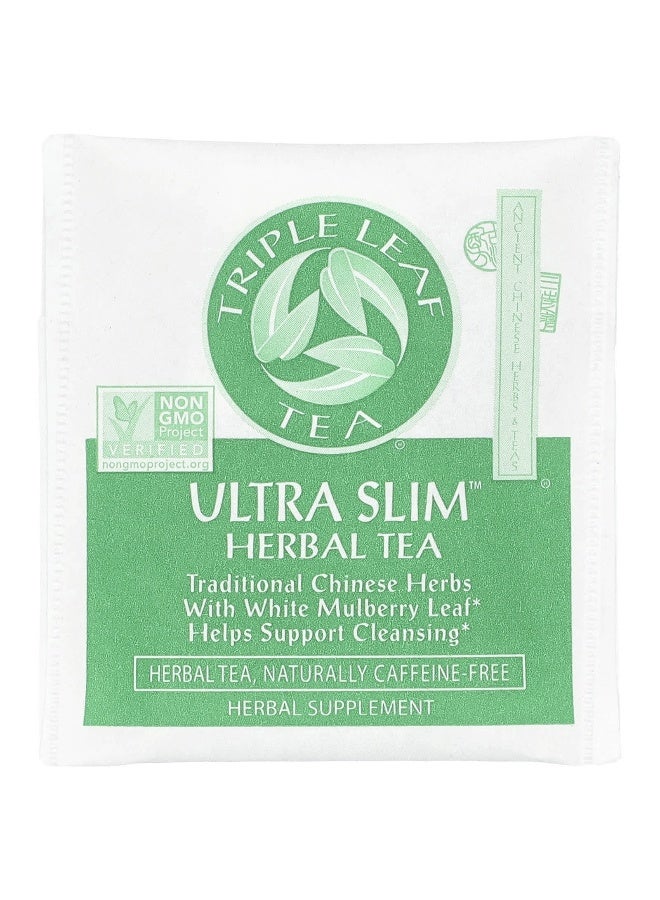 Triple Leaf Tea Triple Leaf Tea, Ultra Slim, Herbal Tea, With White Mulberry Leaf, Caffeine-Free, 20 Tea Bags, 1.16 oz (33 g)  - Image 3