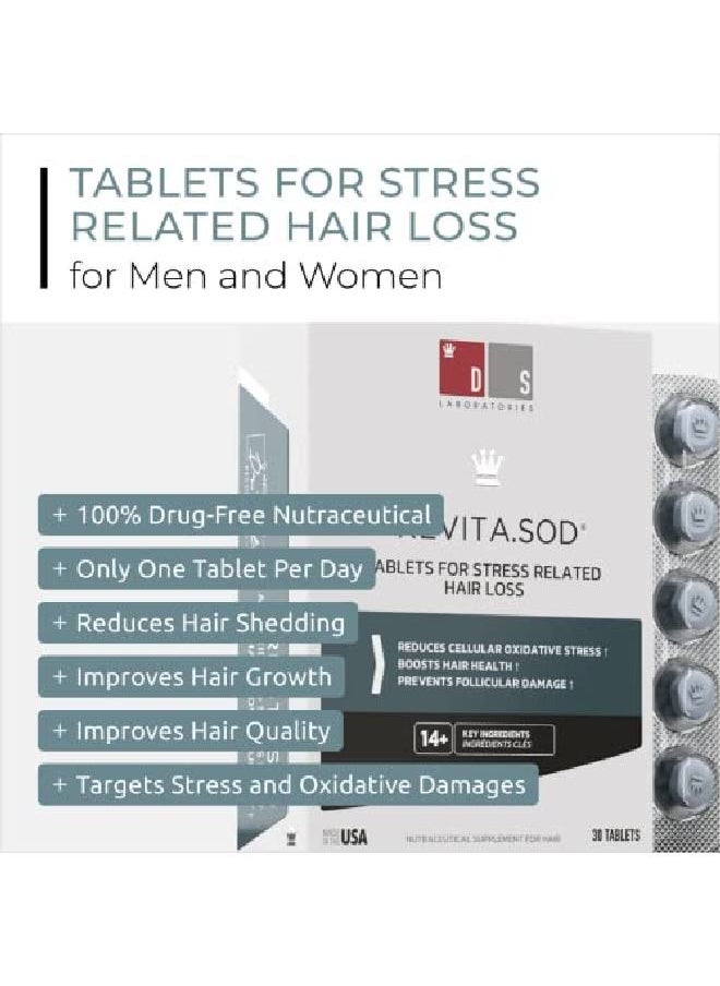 DS LABORATORIES Revita.Sod Hair Growth Supplement By Experience Fuller Thicker Stronger Hair Combat Hair Loss And Hair Thinning Caused By Stress Reduce Hair Thinning Balding And Hair Shedding (30 Day Supply)  - Image 3
