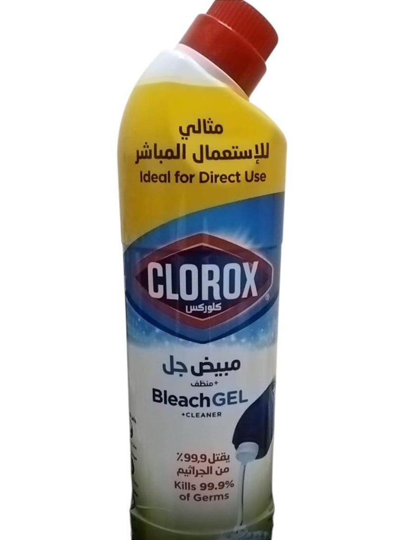 Clorox Clorox Multi-Purpose Bleach Gel Disinfectant Cleaner, Kills 99.9% Germs And Viruses, Mint Freshness Scent, 750Ml  - Image 2
