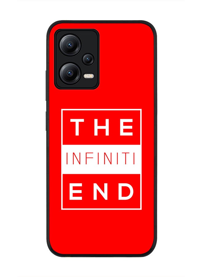 Stylizedd Rugged Black edge case for Poco X5 / Redmi Note 12 5G Slim fit Soft Case Flexible Rubber Edges Anti Drop TPU Gel Thin Cover - The infinite end - Image 1