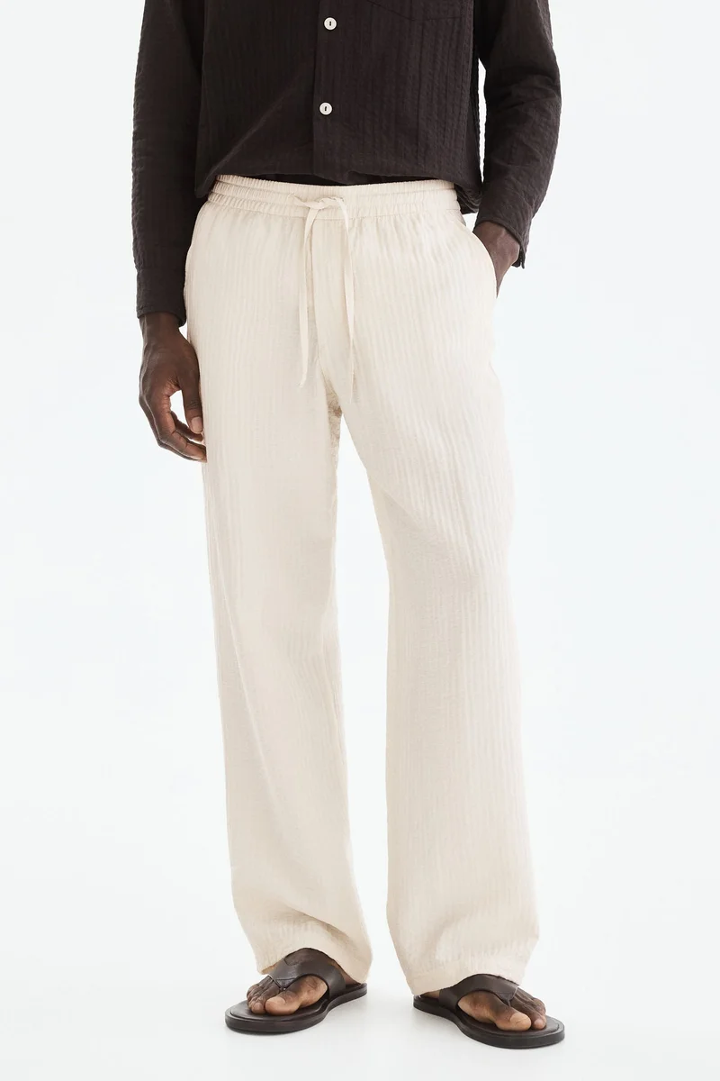 H&M Relaxed Fit textured trousers