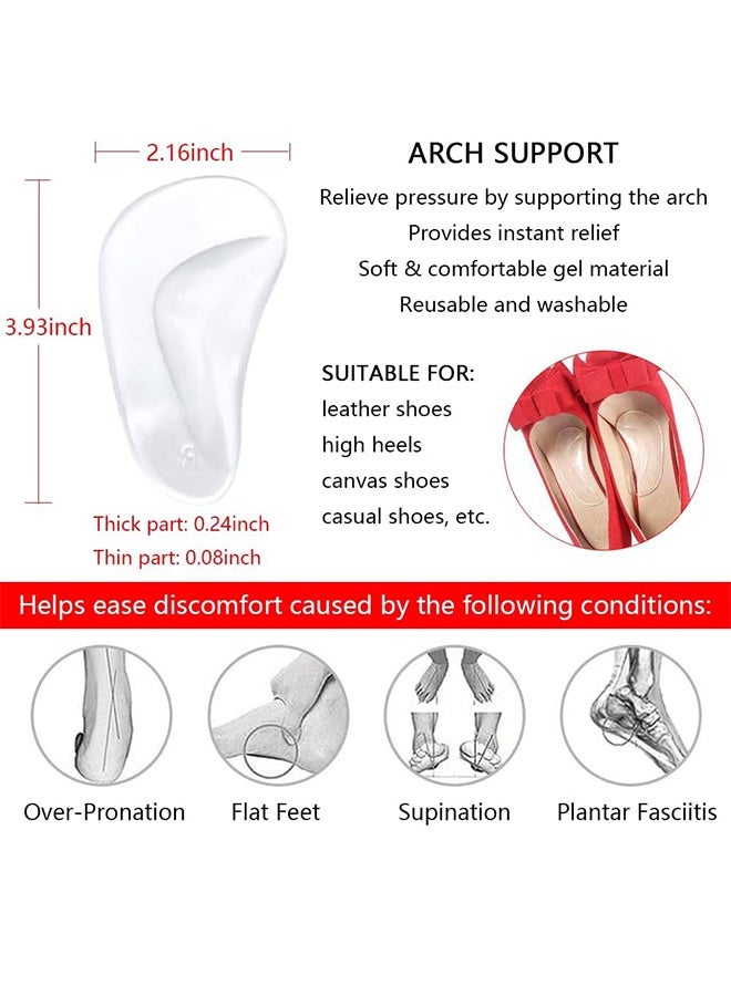 إم إكس إن 16 قطعة من وسادات الكعب العالي المضادة للانزلاق، وسادات كعب قابلة للتعديل، حشوات حشو لأصابع القدم، نعال داخلية أمامية، مقابض للكعب، بطانة للأحذية الكبيرة للرجال والنساء - Image 3