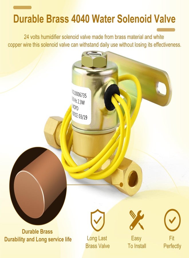 prime&swift 4040 A2012-S118 600 550 Solenoid Valve fit for Aprilaire Whole House Humidifier 400 500 700 560 600M 700M 768 760A 568 560A B2035-S2 B2035-S5 B2035-S54,B2035-S55 24V 2.3W 60 Hz Yellow prime&swift - Image 4