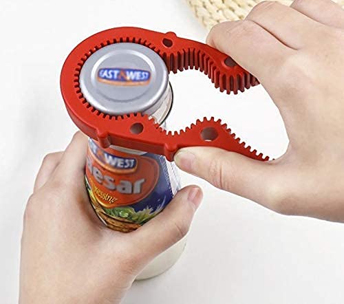 Lexazo Anti Slip Multi Purpose Grip Jar Bottle Opener Silicone Design Fits All Bottles Caps Multicolor Pack of 1 - Image 5
