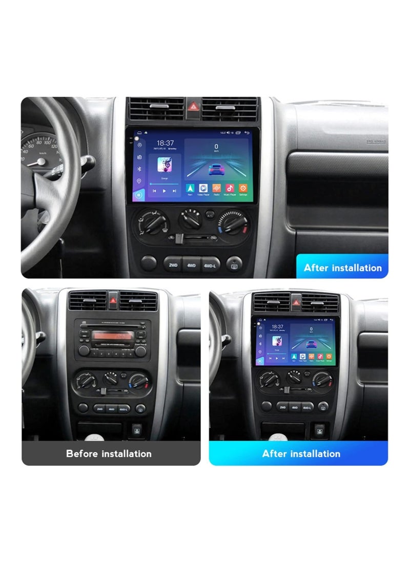 SHEZA STAR - Android Screen For Suzuki Jimny 2007 To 2012 2GB RAM 32GB Memory Support Apple Carplay Android Auto Full HD Touch Screen 9 Inch built In Bluetooth USB Radio WiFi Play Store Backup Camera included - Image 1