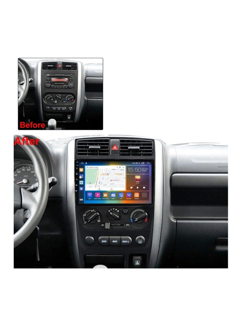SHEZA STAR - Android Screen For Suzuki Jimny 2007 To 2012 2GB RAM 32GB Memory Support Apple Carplay Android Auto Full HD Touch Screen 9 Inch built In Bluetooth USB Radio WiFi Play Store Backup Camera included - Image 1