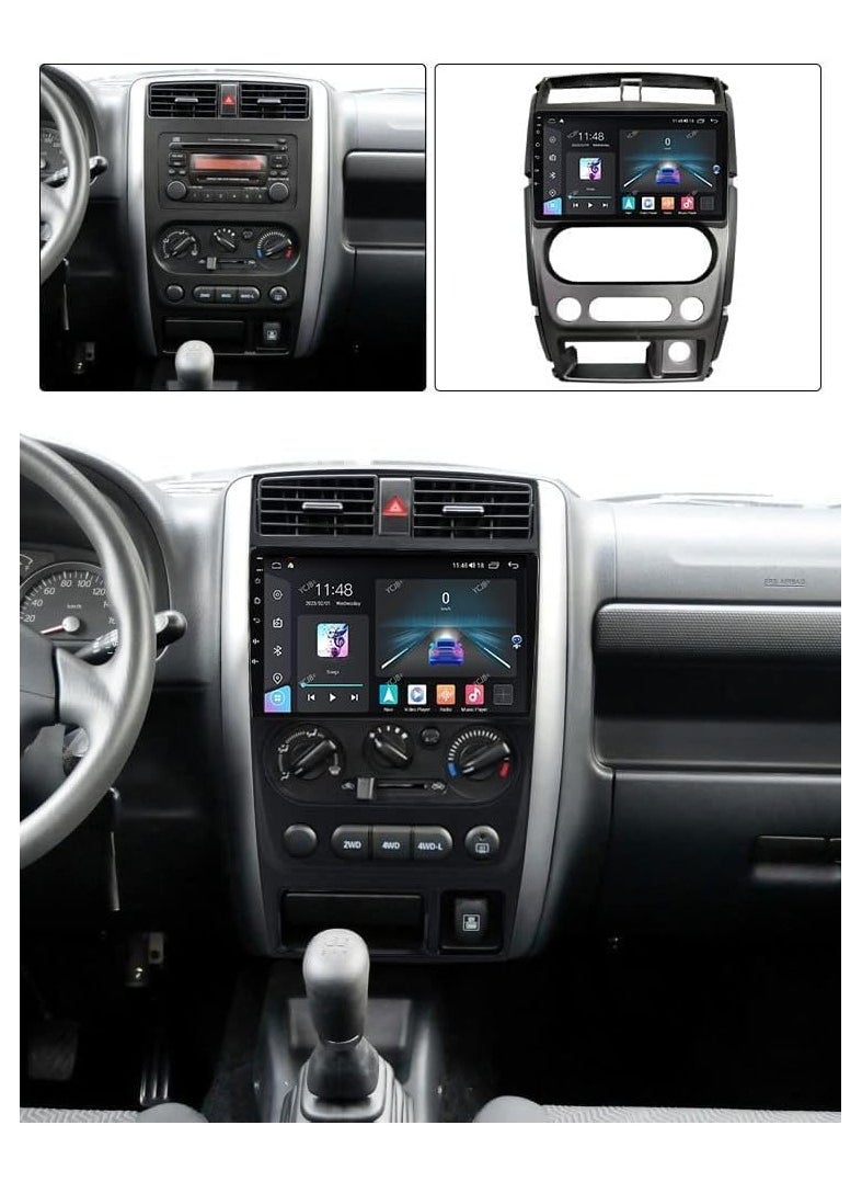 SHEZA STAR - Android Screen For Suzuki Jimny 2007 To 2012 2GB RAM 32GB Memory Support Apple Carplay Android Auto Full HD Touch Screen 9 Inch built In Bluetooth USB Radio WiFi Play Store Backup Camera included - Image 1