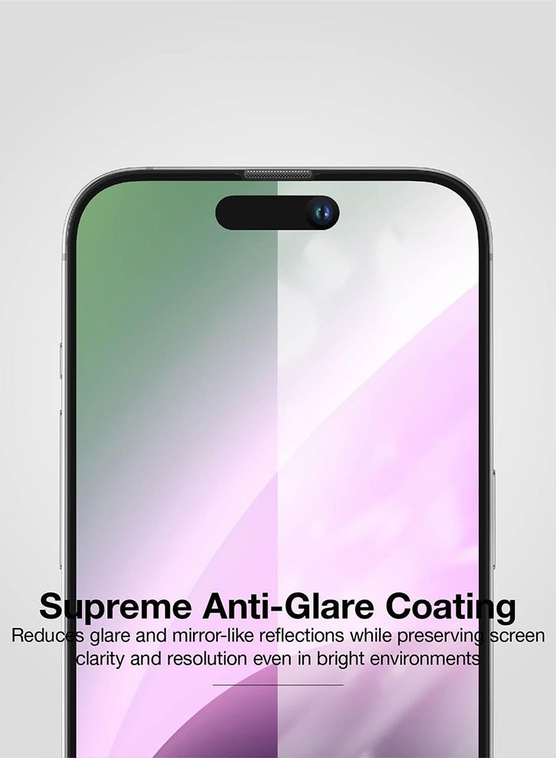 Theodor Pack of 2 Tempered Glass Screen Protector With 9H hardness For APPLE IPHONE 15 Privacy 6.1  - Image 3