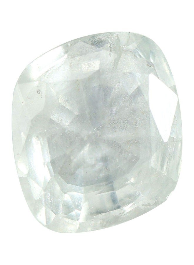 JEMSPRIME 5.15 Carat White Sapphire Stone Original Certified by Lab Pukhraj Ratan for Ring Pendant Bracelet of Men & Woman - Image 1