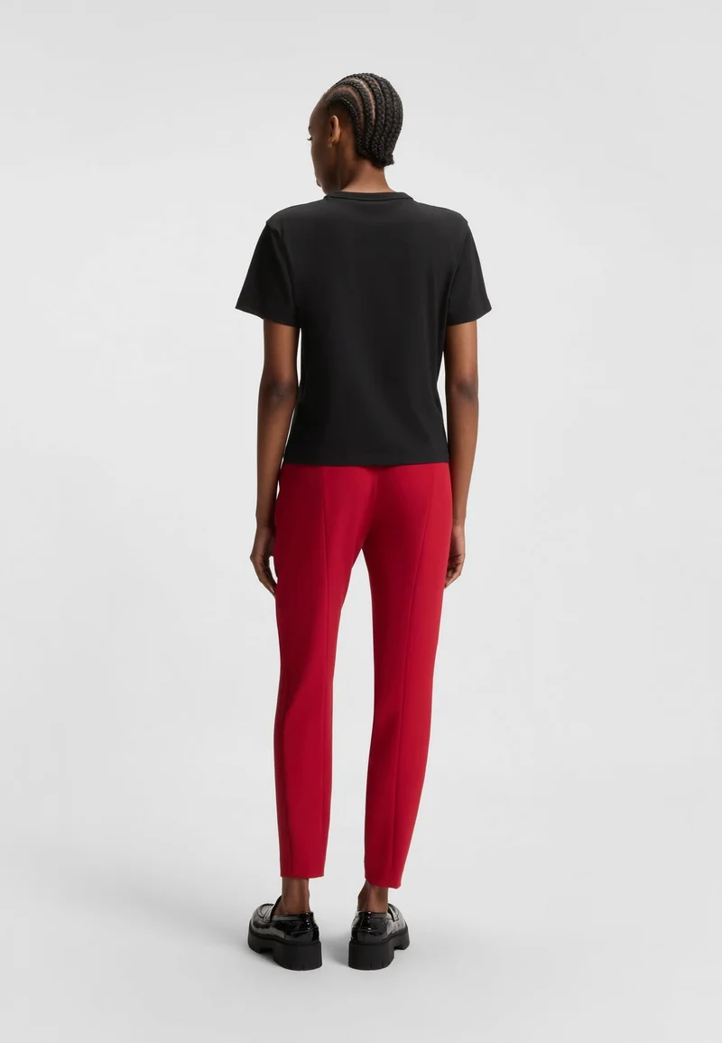 HUGO Cotton-jersey T-shirt with glitter-print details