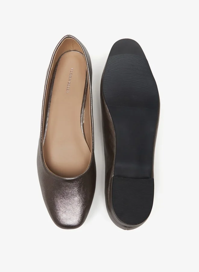 Flora Bella Women's Plain Slip-On Round Toe Ballerina Shoes