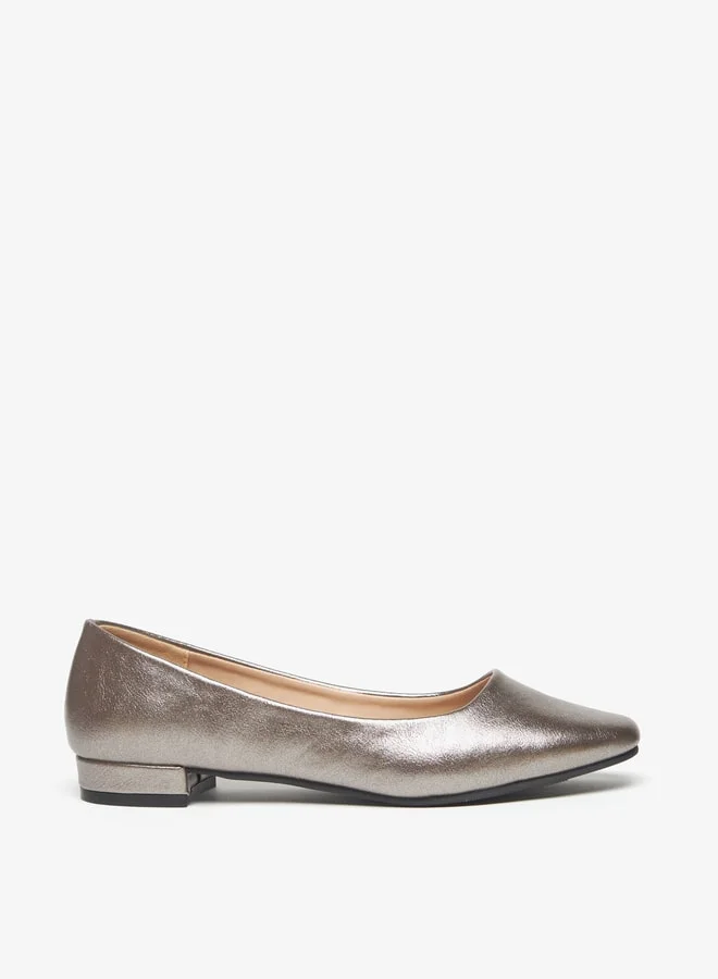 Flora Bella Women's Plain Slip-On Round Toe Ballerina Shoes