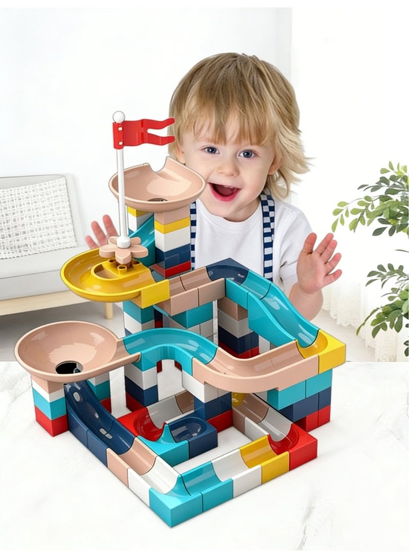 Betaoby 143-Piece Marble Run Building Blocks Set – 3D Maze Track with Electric Elevator | STEM Educational Toys for Kids Ages 3+ | Fun Learning Game for Boys & Girls - Image 5