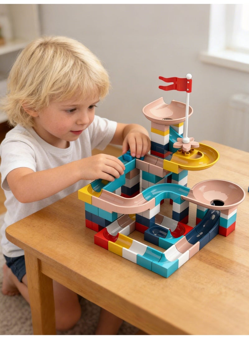 Betaoby 143-Piece Marble Run Building Blocks Set – 3D Maze Track with Electric Elevator | STEM Educational Toys for Kids Ages 3+ | Fun Learning Game for Boys & Girls - Image 4