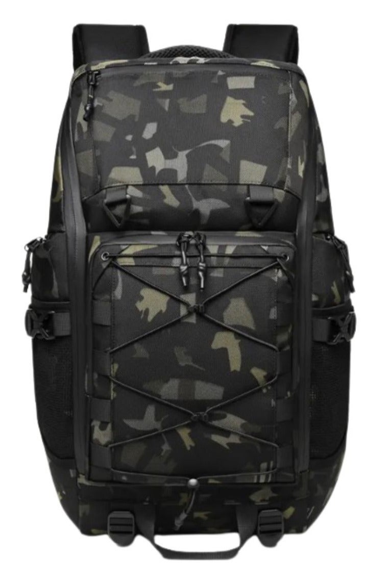 أوزوكو حقيبة ظهر OZUKO 9588 متعددة الوظائف – مقاومة للماء، تتسع لجهاز لابتوب بحجم 15.6 إنش، بتصميم رياضي للسفر، بنقشة التمويه (كامو) - Image 1