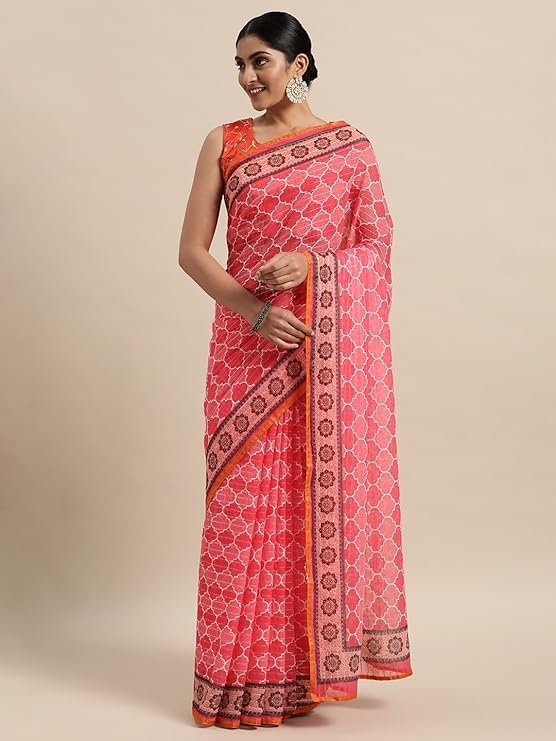 HEMOVIA Pure Fancy Floral Digital Print Saree Banarasi Digital Saree Rich Pallu Design Woven Trendy Special Occassion Wear With Unstitched Blouse Digital latest sadi 2025 Sari Sale (ALIA-05) - Image 2