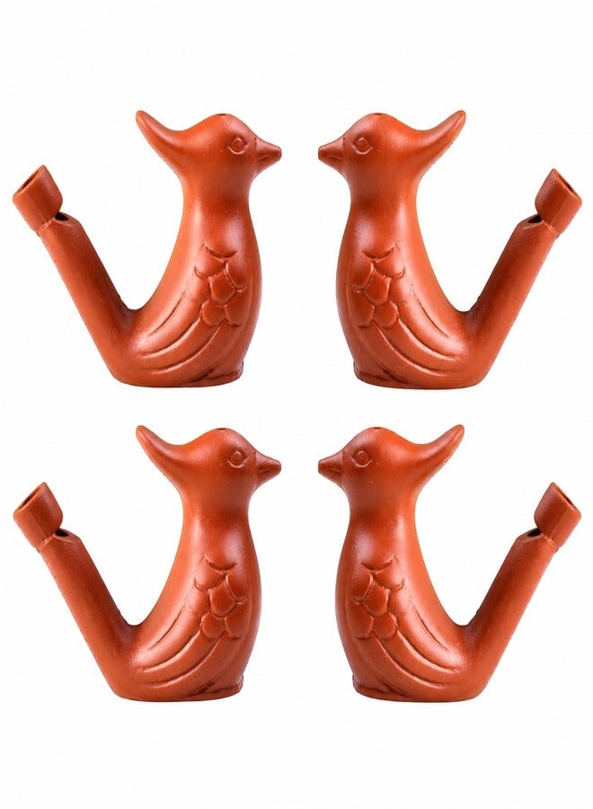 BAALVE™ Premium Clay Bird Whistle Toy (Pack of 4) - Handmade Earthen Water Whistle for Kids & Adults - Traditional Terracotta Musical Sound Toy - Natural Eco-Friendly Gift Set - Image 1