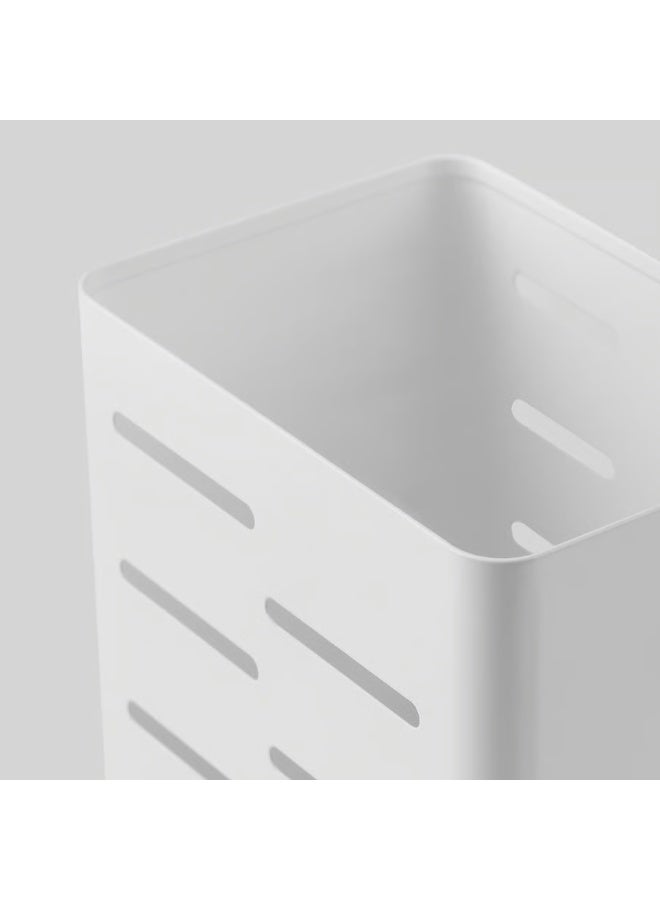 White Cutlery Stand – Compact 13 cm Utensil Holder for Kitchen Countertop or Table – Durable, Space-Saving Organizer for Spoons, Forks, Knives, and Kitchen Tools  - Image 5