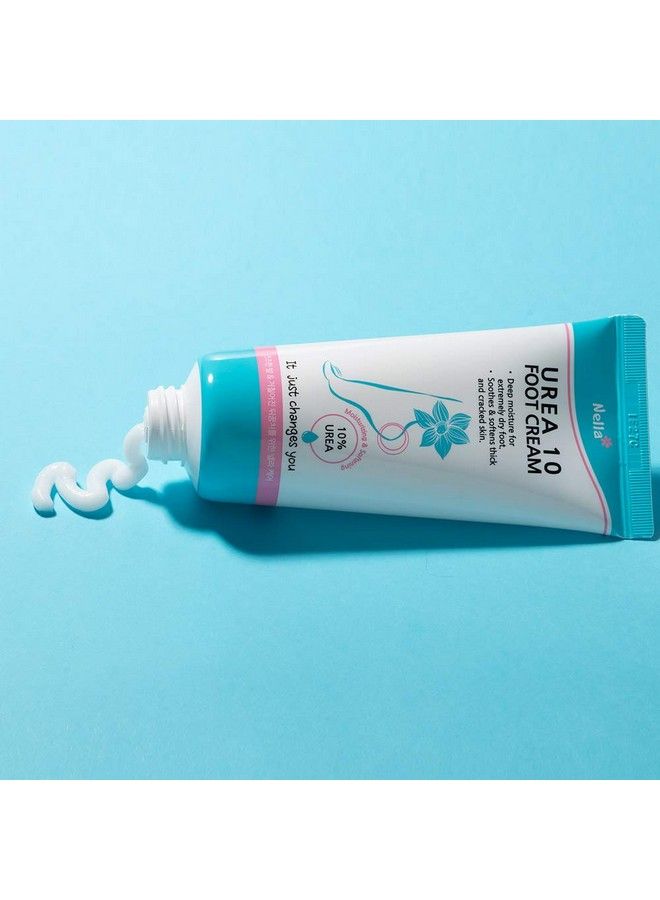 Nella Urea 10 Foot Cream Callus Remover Urea 10% Foot Repair Therapy Moisturizes And Rehydrates Thick Cracked Rough Dead And Dry Skin Gently Exfoliates Korean Beauty 100 Gram - Image 3