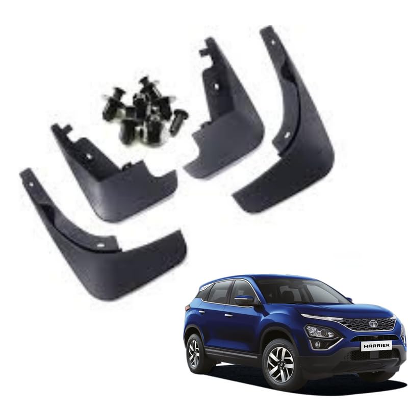 Autokaar OE Type/Box Type Car Mud Flap for Tata Harrier, Black - Image 1