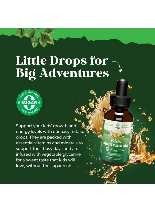 Natures Craft مكملات ناتشرز كرافت السائلة المتعددة الفيتامينات لدعم مناعة الأطفال - مكمل لذيذ للأطفال مع فيتامينات A و C و D3 و E و B6 لجميع الأعمار بامتصاص عالي - Image 2