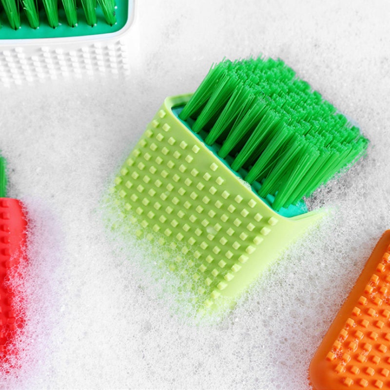 Portable Durable Home Soft Brush Hair Silicone Laundry Shoes Underwear Clothes Washing Cleaning Brushes Potted Plant Shape - Image 2
