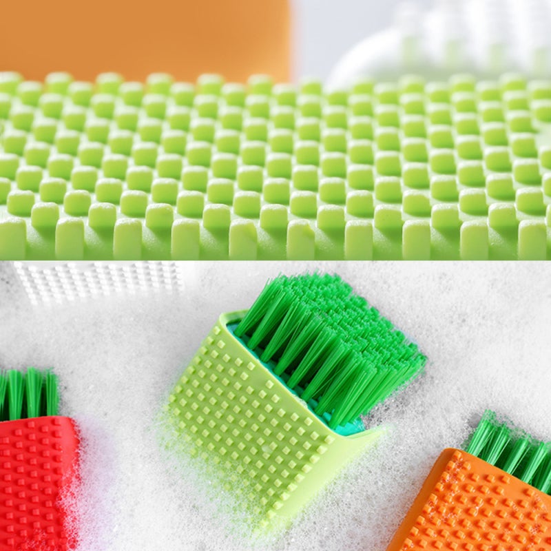 Portable Durable Home Soft Brush Hair Silicone Laundry Shoes Underwear Clothes Washing Cleaning Brushes Potted Plant Shape - Image 5