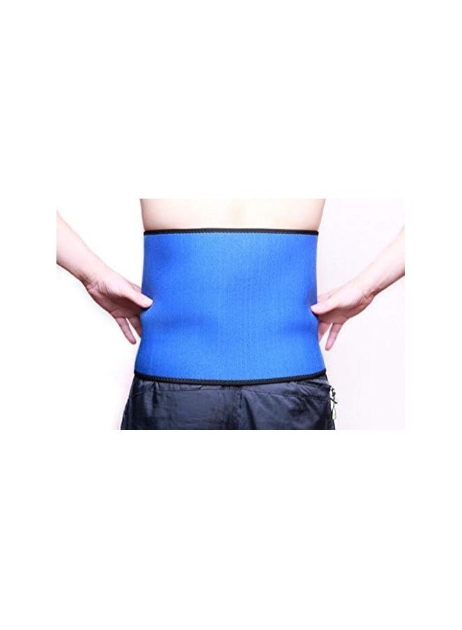 Generic XSPORT Abdominal Belt for Exercise Belly Fat Burning, Weight Loss, Fat Shaping, Waist Slimming, Width 25cm and Length 100cm - Blue - Image 3