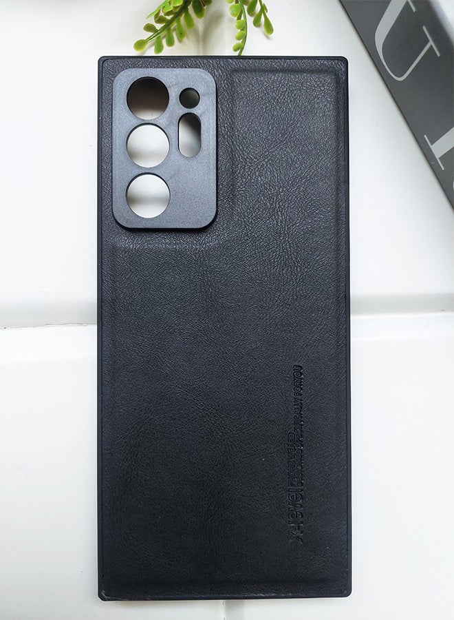 X-level Samsung Galaxy S22 Ultra Premium Slim Fit Leather Case – Sleek Design, Superior Protection, Smooth Touch - Black - Image 2